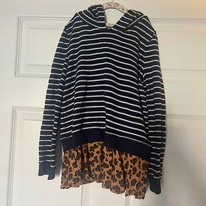 Girls tucker and Tate peplum sweatshirt